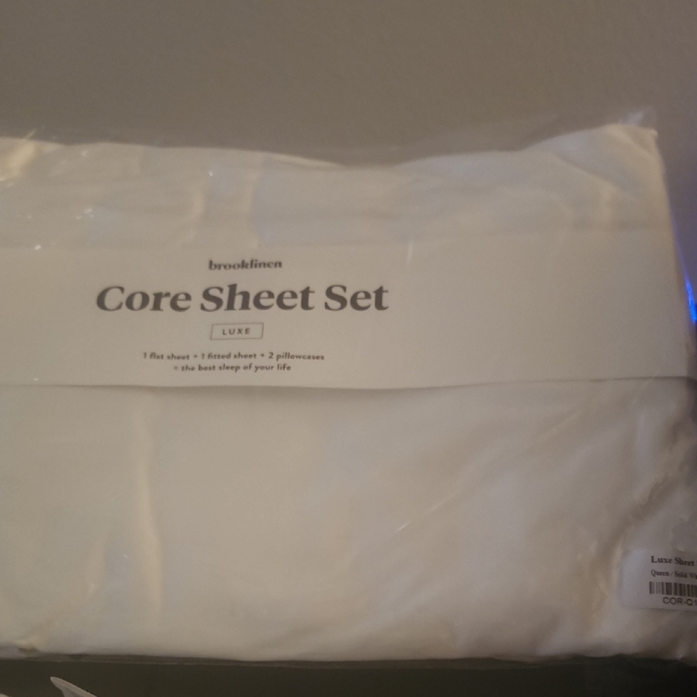 Brooklinen White Core Sheet Set Premium Bedding